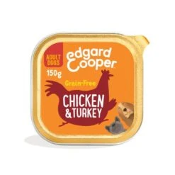 Edgard & Cooper Chicken & Turkey Grain Free Trays Wet Adult Dog Food