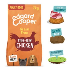 Edgard & Cooper Fresh Chicken Grain Free Adult Dog Food -Pet Supply Store 01B EdgardCooper ECommContent OptimisedKeyBenefits AdultChickenDry 7kg oe8t0i