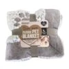 Rosewood Luxury Fleece Dog Blanket Grey -Pet Supply Store 04815 PK 1