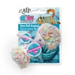 All For Paws Knotty Habit Yarn Roll Around Cat Toy