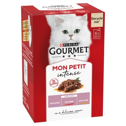 Gourmet Mon Petit Intense Fine Cuts Game Wet Adult Cat Food 4 Gourmet Mon Petit Intense Fine Cuts Game Wet Adult Cat Food - Image 2