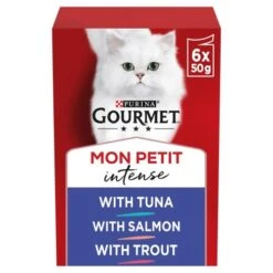 Gourmet Mon Petit Intense Fine Cuts Fish Selection Wet Adult Cat Food -Pet Supply Store 10429206 T517 n5rrfd