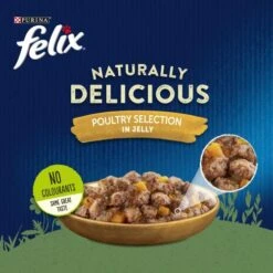 Felix Naturally Delicious Poultry Selection In Jelly Adult Cat Food -Pet Supply Store 10438025 T60 yw0oxx