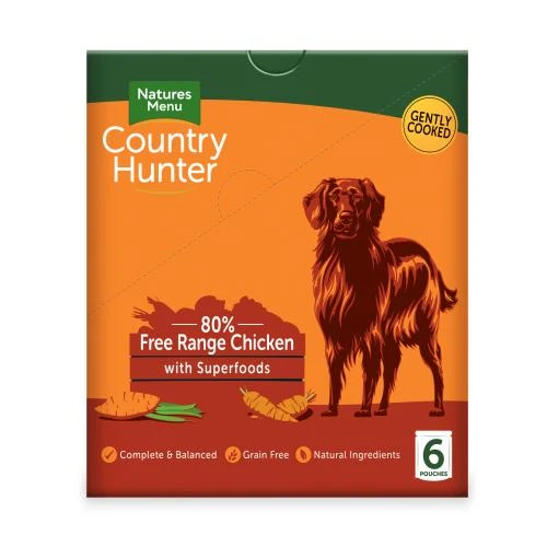 Natures Menu Country Hunter Chicken Pouch Adult Dog Food 4 Natures Menu Country Hunter Chicken Pouch Adult Dog Food - Image 2