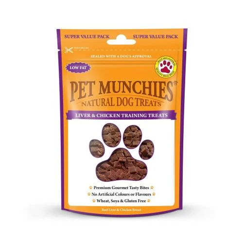 Pet Munchies Natural Liver & Chicken Dog Training Treats 3 Pet Munchies Natural Liver & Chicken Dog Training Treats