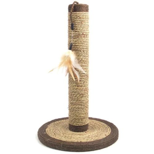 Rosewood Natural Seagrass Feather Cat Scratching Post 3 Rosewood Natural Seagrass Feather Cat Scratching Post
