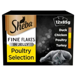 Sheba Fine Flakes Poultry Collection In Jelly Wet Adult Cat Food