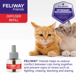 Feliway Friends Cat Calming Diffuser Refill -Pet Supply Store 3 d18rwb