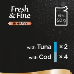 Sheba Fresh & Fine Tuna & Cod In Gravy Wet Adult Cat Food -Pet Supply Store 4770608260125 06 oouxfe