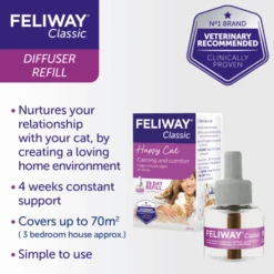 Feliway Classic Cat Calming Diffuser Refill -Pet Supply Store 4 odt25g
