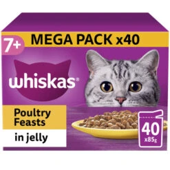 Whiskas 7+ Poultry Feasts In Jelly Wet Senior Cat Food