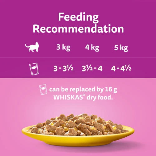 Whiskas 7+ Poultry Feasts In Jelly Wet Senior Cat Food 5 Whiskas 7+ Poultry Feasts In Jelly Wet Senior Cat Food - Image 3