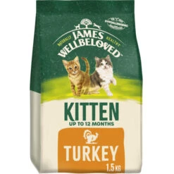 James Wellbeloved Turkey Dry Kitten Food