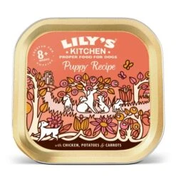 Lily's Kitchen Lilys Kitchen Chicken Dinner Wet Puppy Food -Pet Supply Store 5060184245906 LK Dog Tray 3QTR Puppy Chicken 19 r3ggks 1