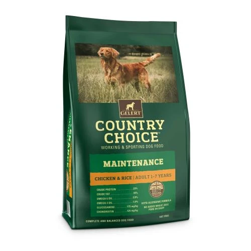 Gelert Country Choice Maintenance Chicken & Rice Adult Dog Food 3 Gelert Country Choice Maintenance Chicken & Rice Adult Dog Food