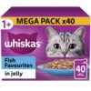 Whiskas 1+ Fish Favourites In Jelly Wet Adult Cat Food