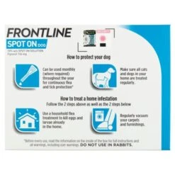 FRONTLINE Spot On Flea & Tick Treatment Dog -Pet Supply Store 7113850 T72 dl9bdn