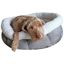 Rosewood Deep Tweed Oval Teddy Bear Dog Bed