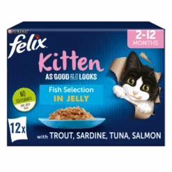 Felix As Good As It Looks Fish Selection In Jelly Kitten Food