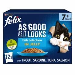 Felix As Good As It Looks 7+ Fish Selection In Jelly Cat Food