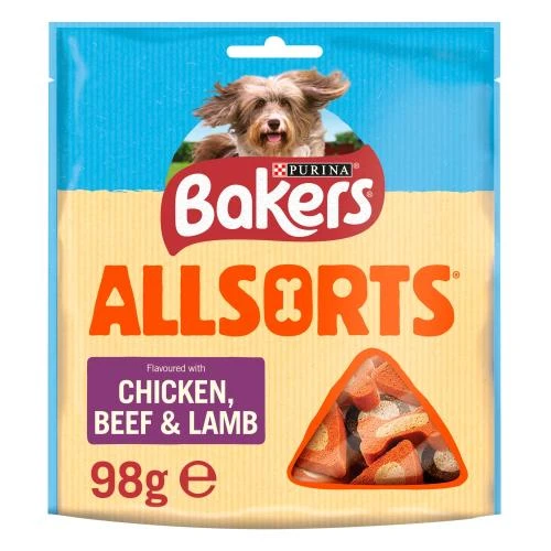 Bakers Allsorts Chicken & Beef Dog Treats 3 Bakers Allsorts Chicken & Beef Dog Treats
