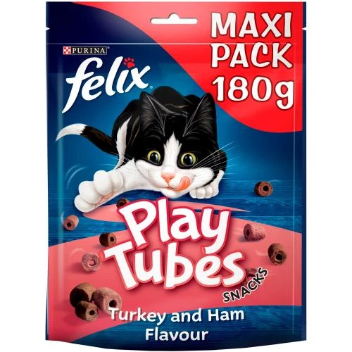 Felix Play Tubes Turkey & Ham Cat Treats 3 Felix Play Tubes Turkey & Ham Cat Treats