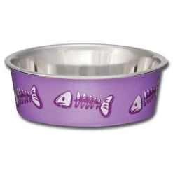 Bella Bowls Purple Cat Bowl
