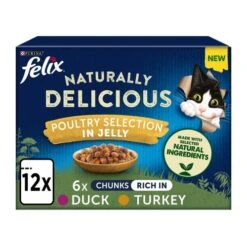 Felix Naturally Delicious Poultry Selection In Jelly Adult Cat Food
