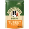 James Wellbeloved Turkey & Rice Puppy Dog Pouches