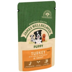 James Wellbeloved Turkey & Rice Puppy Dog Pouches -Pet Supply Store 9003579308257 03 k6nhgu