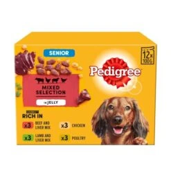 Pedigree Mixed Selection In Jelly Senior Dog Food Pouches