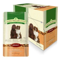 James Wellbeloved Turkey & Rice Adult Dog Pouches