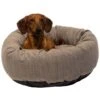 Danish Design Allsorts Grey Donut Dog Bed -Pet Supply Store Allsorts Aberdeen Grey Donut with Dog vua0ht