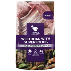 Billy & Margot Wild Boar & Superfood Wet Dog Food Pouches