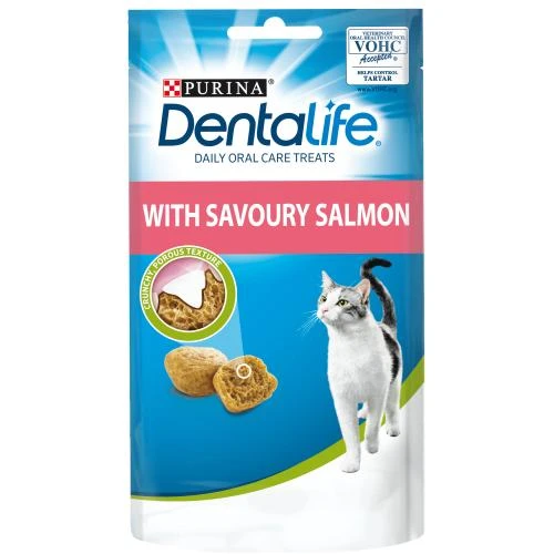 Dentalife Salmon Adult Cat Treats 3 Dentalife Salmon Adult Cat Treats