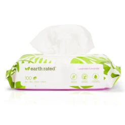 Earth Rated Lavender Scented Compostable Dog Wipes