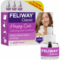 Feliway Classic Cat Calming Diffuser Refill -Pet Supply Store FELIWAY CLASSIC PACK 3 REFILL WITH REFILL MRHI dgilkh