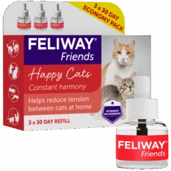 Feliway Friends Cat Calming Diffuser Refill -Pet Supply Store FELIWAY FRIENDS PACK 3 REFILL WITH REFILL MRHI um6xjh