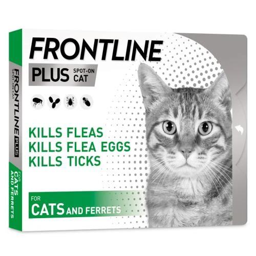FRONTLINE Plus Flea & Tick Treatment Cat 3 FRONTLINE Plus Flea & Tick Treatment Cat