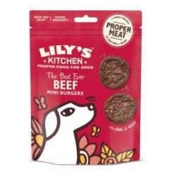Lily's Kitchen Lilys Kitchen Best Ever Beef Mini Burger Dog Treats
