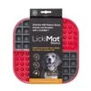 LickiMat Slomo Combo Slow Feeder For Dogs -Pet Supply Store LM3001RD DR 9349785000319 LickiMat Slomo Dog Red 1 q1bbzf