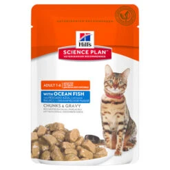Hills Science Plan Adult Multipack Pouches Wet Cat Food -Pet Supply Store Ocean Fish Pouch qwd5m3