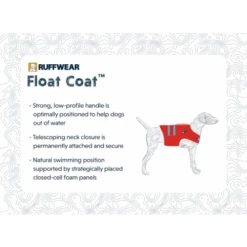 Ruffwear Float Coat Dog Life Jacket In Wave Orange -Pet Supply Store PNG Product Cards Float Coat enk08j