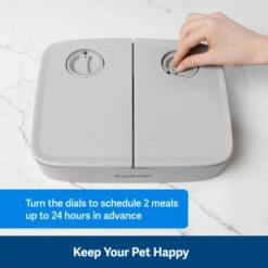 PetSafe Automatic 2 Meal Pet Feeder 11 PetSafe Automatic 2 Meal Pet Feeder -Pet Supply Store PS UK AmazonATF Feeder Automatic2Meal LightGrey2 pq2go3
