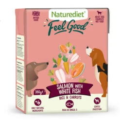 Naturediet Feel Good Salmon With White Fish Adult Wet Dog Food Cartons