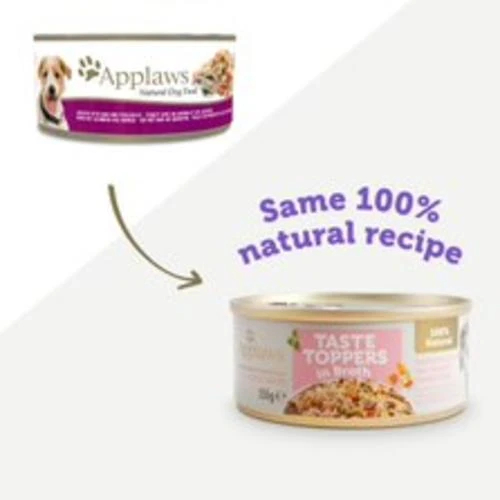 Applaws Taste Toppers Chicken With Ham & Vegetables Wet Adult Dog Food 9 Applaws Taste Toppers Chicken With Ham & Vegetables Wet Adult Dog Food - Image 7