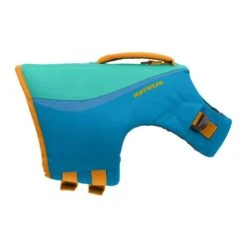 Ruffwear Float Coat Dog Life Jacket In Blue Dusk -Pet Supply Store Web 45102 Float Coat Aurora Teal Side ehna2s