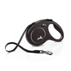 Flexi New Classic 5m Tape Dog Lead In Black