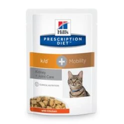 Hills Prescription Diet KD+ Mobility Kidney + Joint Cat Food Pouches